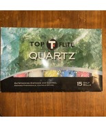 NEW Top T Flight Quartz 15 Golf Balls Amazing multi Colored Set - $39.60