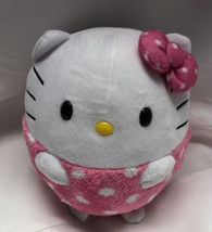 Ty Hello Kitty by sanio 2012 with pink with polka dots  Plush Stuffed Kitty - £6.79 GBP