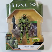 HALO Infinite Series 1 Master Chief Figure with Assault Rifle Wicked Cool - £15.60 GBP