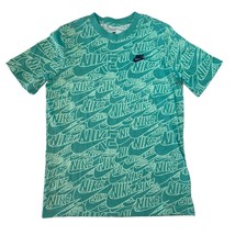 Nike Sportswear Big Kids Hand Drawing-Inspired Logo Mint/Teal T-Shirt, S... - £12.57 GBP