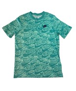 Nike Sportswear Big Kids Hand Drawing-Inspired Logo Mint/Teal T-Shirt, S... - £12.63 GBP