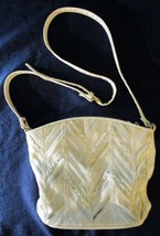 Lino Off White Woven Accent Shoulder Bag  - $19.80