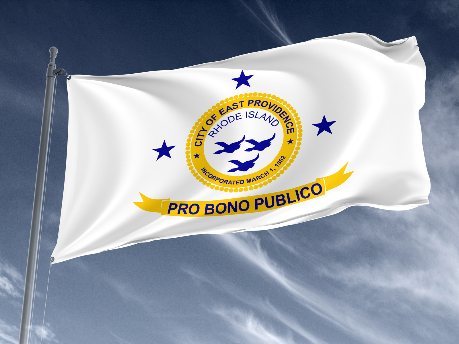 East Providence, Rhode Island Flag,Size -3x5Ft / 90x150cm, Garden flags Item image 3
