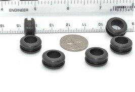 1/2&quot; w 3/8” ID w 1/8&quot; Groove Rubber Wire Grommets  Cable  Tubing Panel Bushings - £8.02 GBP+