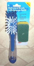 Dishwand scrub BRUSH +Sponge Dishwashing Liquid Soap DISPENSER Dishwashi... - $15.43