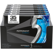 5 GUM  Sugar Free Chewing Gum, Peppermint Cobalt, 35-Stick Pack 6 Packs - $33.25