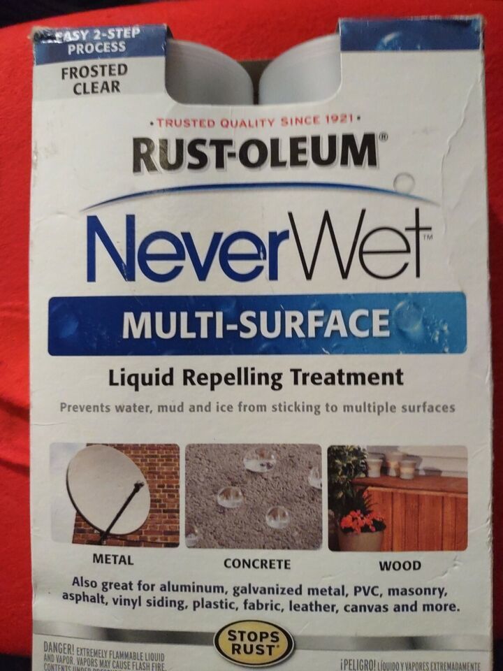Never Wet Rust-Oleum 18 oz NeverWet Multi Purpose Protector Spray Kit Waterproof - £10.12 GBP