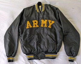Vintage Army West Point Starter Varsity Satin Jacket Coat Men&#39;s Size Lar... - £93.86 GBP