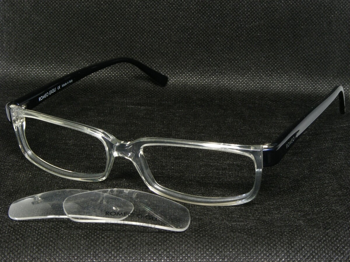 Romeo Gigli RG34601 Trasparente/Blu Occhiali RG346 53-16-140 Italy (Note) - $81.11