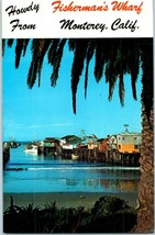 Fishermans Wharf Monterey California Postcard - £7.74 GBP