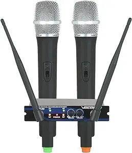 Dual Channel UHF Wireless Mic System, Frequency Sets: M, N - $334.99