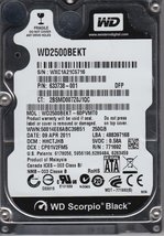 WD2500BEKT-60PVMT0, DCM HHCTJHB, Western Digital 250GB SATA 2.5 Hard Drive - $39.19