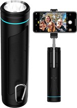 Integrated 20-Inch Selfie Stick, Power Bank, Flashlight, Card, Resistant. - £26.33 GBP