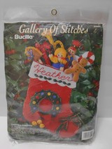 BUCILLA Christmas Stocking Kit CHRISTMAS SURPRISES Toys Gingerbread #332... - $39.95