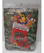 BUCILLA Christmas Stocking Kit CHRISTMAS SURPRISES Toys Gingerbread #332... - £31.34 GBP