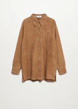 Womens Brown Suede Shirt Leather Jacket Size XS S M L XL XXL 3XL Custom ... - £111.81 GBP
