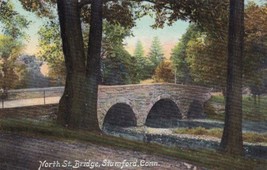 North Street Bridge Stamford Connecticut CT 1909 Bethel Postcard E17 - $5.93