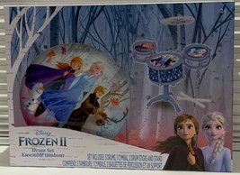 Disney Frozen II Drum Gift Set Ensemble Elsa &amp; Anna Kids Musical Instrument  NEW - £19.10 GBP