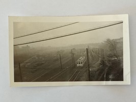 Vintage Cleveland Interurban Railroad Trolley Car #1211 Photo 55th St. c... - $9.89
