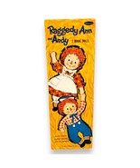 1968 Whitman Raggedy Ann &amp; Andy Magic Paper Dolls Uncut Complete Box Vin... - €21,49 EUR