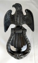 Vintage Cast Iron Black Federal Eagle Door Knocker (England) - $41.11 CAD