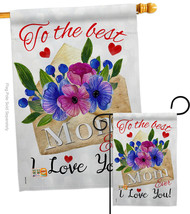 To the Best Mom - Impressions Decorative Flags Set S115137-BO - £45.85 GBP