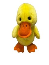 Ty Beanie Buddies &quot;QUACKERS&quot; Yellow Duck 10&quot; Stuffed Toy 1998 - £8.14 GBP
