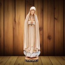 Statue Our Lady Of Fatima 13 cm in wood - $97.02