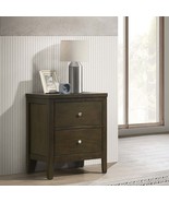 Clement Dark Cocoa 2-Drawer Nightstand Bedside Table - $3,881.91 MXN