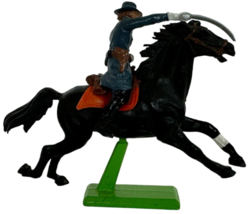 Britains Civil War Union Toy Soldier Cavalry Black Horse Diorama Figurin... - £19.74 GBP