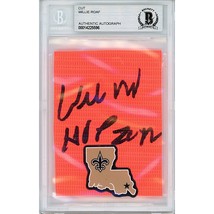 Willie Roaf Signed New Orleans Saints Autograph Football Pylon Beckett Auto Slab - £68.88 GBP