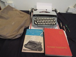 Smith Corona Galaxie 12 Portable Manual Typewriter Moonstone Gray Typing... - $88.22