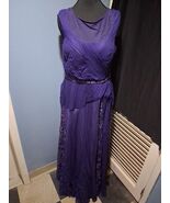 Fouy Chov Couture New York Women&#39;s 10/12 Purple Embellished Evening Gown... - $1,645.39 MXN