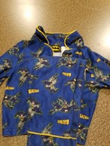 Batman ~ Size 2T ~ Two Piece Pajama Set ~ Button Top ~ Elastic Waist  - £10.83 GBP