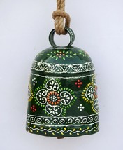 Vintage Swiss Cow Bell Metal Decorative Emboss Hand Painted Farm Animal BELL504 - £58.40 GBP