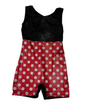 Disney Minnie Mouse Red/Black Gymnastics Leotard Outfit Athletic Sz 6/6X - £13.19 GBP