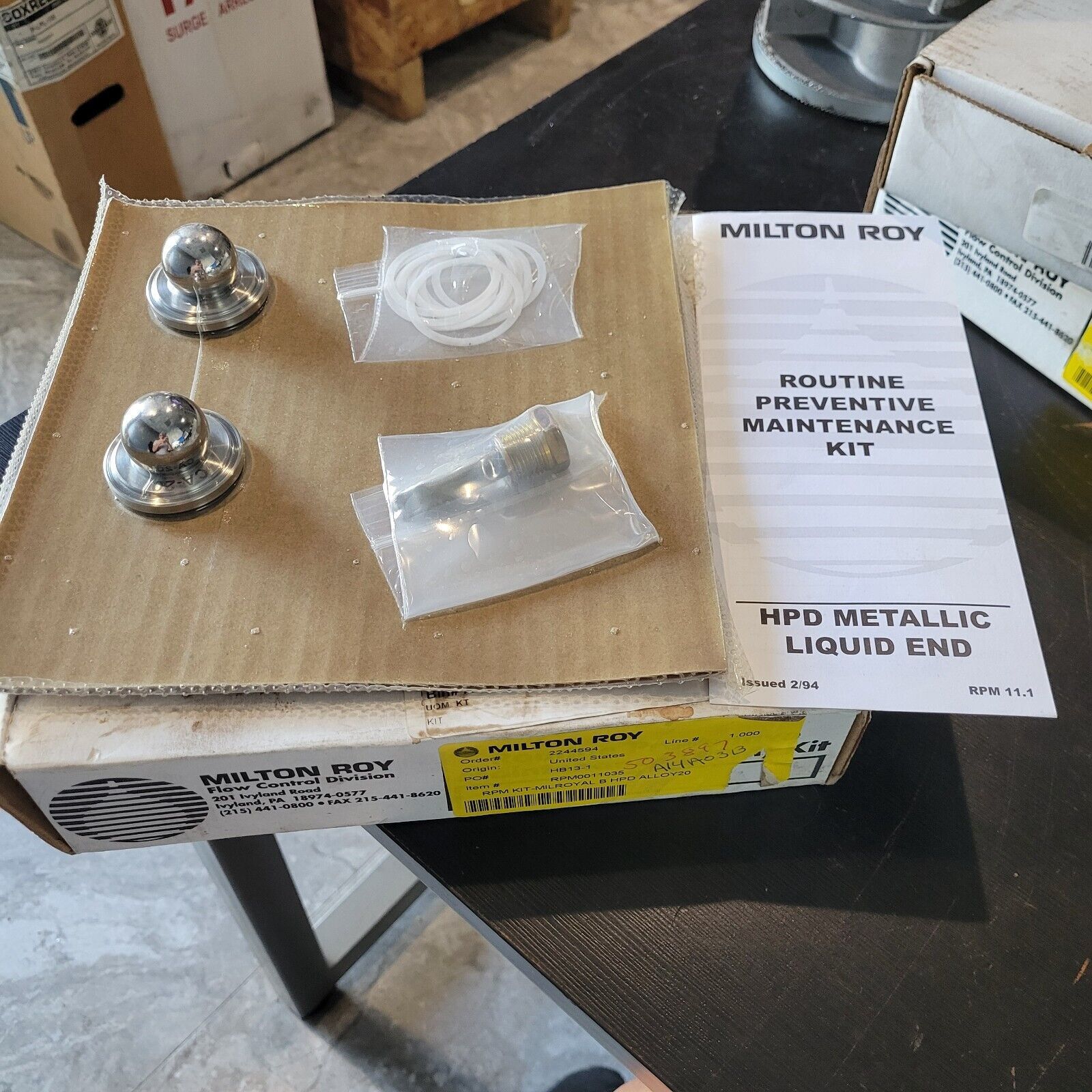Milton Roy RPM0011035 Routine Maintenance Kit NEW NIB OEM ORIGINAL $95 - $98.01