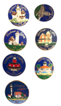 Harbour Lights Collector&#39;s Society Pins Lot of 7 Collectible Excellent 1995-2000 - £39.54 GBP