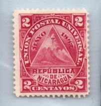 1882 NICARAGUA Stamp - Country Seal 2c SC#14 1818E - £1.11 GBP