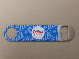 Coors Light Bartender Blue Metal Speed Beer Bottle Opener Chill - £3.95 GBP