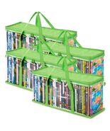 DVD Storage Bags 4 Pack DVD Storage Holder Case Clear PVC Media Holder O... - €30,91 EUR