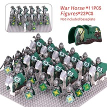 Medieval Rohan Knights soldiers Guard Army lotr Cavalier Action Figures ... - $57.99