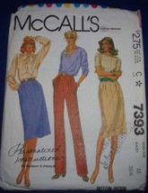 McCall’s Misses’ Shirt & Pants Size 12 #7393 - $5.99