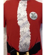 Santa Suit Shirt Costume Size Medium Office Work Party Xmas Nick Novelty... - £8.87 GBP