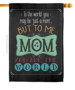 The World Mom House Flag Mother Day 28 X40 Double-Sided Banner - £29.55 GBP