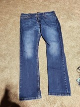 Hollister Jeans Mens 36 x 32 Slim Straight Epic Flex Blue Medium Wash - £14.81 GBP