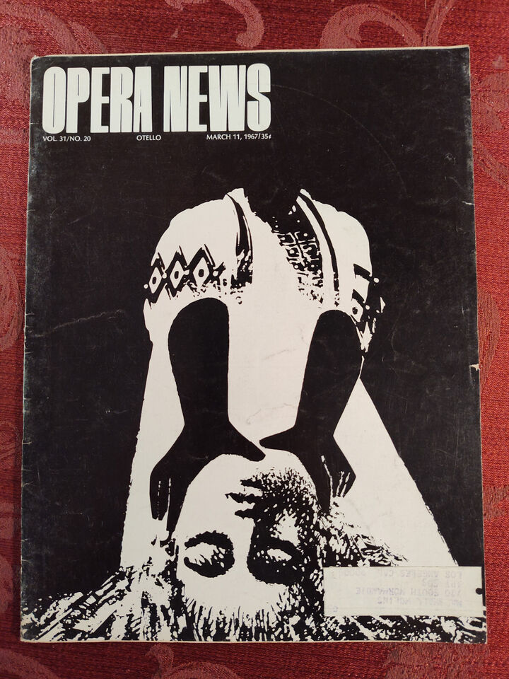 Rare METROPOLITAN OPERA NEWS March 11 1967 Luigi Dallapiccola Montserrat... - $10.96
