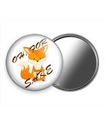 OH FOR FOX SAKE FUNNY QUOTE PURSE POCKET HANDHELD MIRROR CUTE LITTLE GIF... - $10.34+