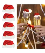 30PCS Christmas Wine Glass Cards – Santa Hat Cup Decoration Labels - $7.91