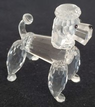 Swarovski Crystal Poodle Standing Figure Figurine Dog 2&quot; x 2&quot; - $95.00
